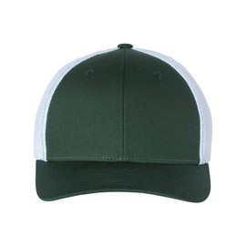 Richardson - Fitted Trucker with R-Flex - 110 - L/XL - Dark Green/ White