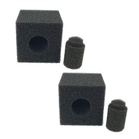 Pisces Twin Pack 8'' x 8'' x 8' (20cm) Pre-filter Foam Cube for Pond Pumps Square Block Filter Media Sponge