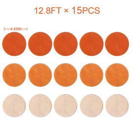 192Ft Ombre Orange Tissue Paper Streamer Big Circle Dots Hanging Garland Backdrop Polka Dot Bunting Banner for Autumn Thanksgiving Day Harvest Theme Birthday Wedding Bridal Baby Shower Party Decor