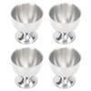 4PCS Egg Cup Set 40ml Stainless Steel High Temperature Resistant