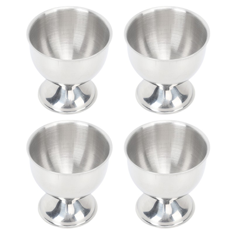 4PCS Egg Cup Set 40ml Stainless Steel High Temperature Resistant
