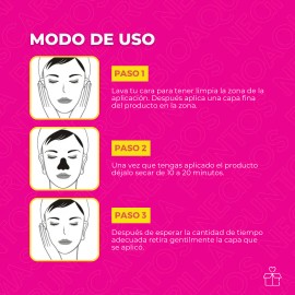 Mascarilla Puntos Negros Carbon Activo Espinillas Bioaqua Tipo de piel Grasa