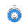 sourcing map Ball Bearing Stainless Steel Double Sealed Miniature 608RS