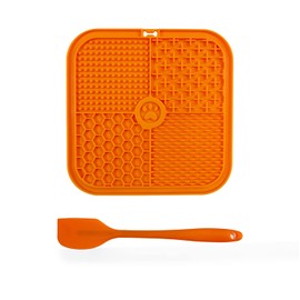 Lick Mat for Dogs,Slow Feeder & Non-Slip Design, Pet Calming Dog Treat Mat Anxiety Relief Dog Cat Training