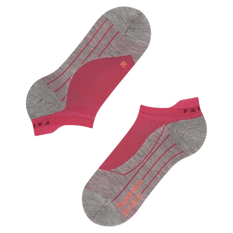 Falke Women's RU4 Running No Show Socks, Rose, Size 35-36