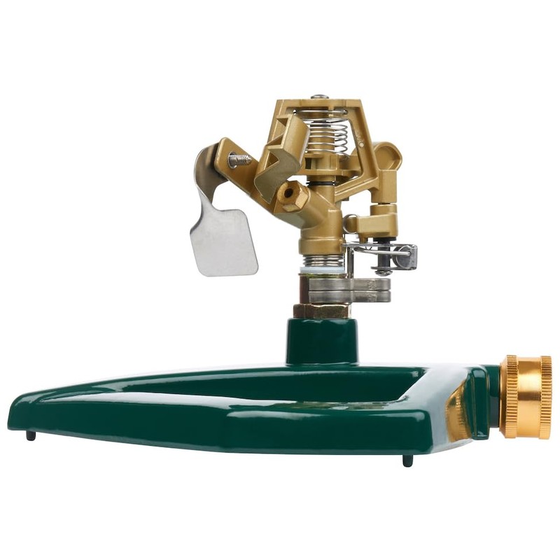 Melnor Impact Lawn Sprinkler, Metal Head & Metal Sled, Adjustable