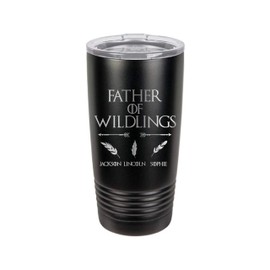Father of Wildlings, Laser engraved 20 oz Insulated Tumbler, Fathers day Gift, Perfect Gift for Dads