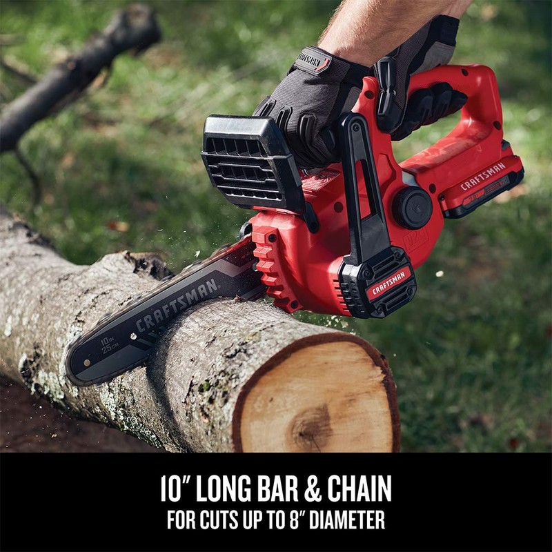 CRAFTSMAN V20 Mini Chainsaw, 10 inch, Battery and Charger Included