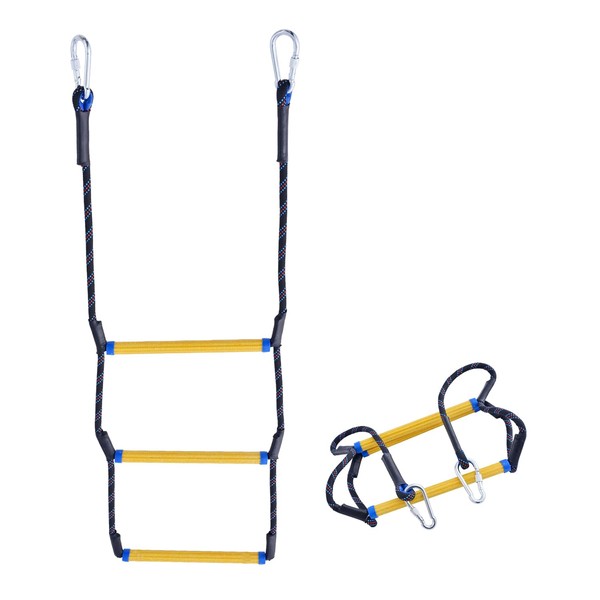 LZ.MZXU Boat Rope Ladder - 3 Step Heavy Duty &