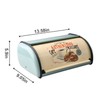 SOTECH Metal Bread Box with Roll Top Vintage Breadbox for
