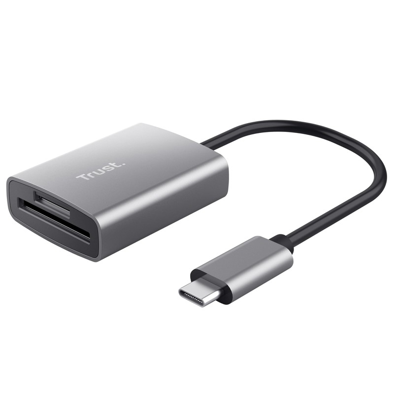 Trust Dalyx Lector de Tarjetas USB-C – Rápido USB 3.2