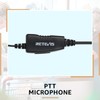 Retevis Two Way Radio Earpiece with Mic, Retractable coil Earpiece