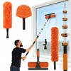 30FT Reach Duster Kit, Window Cleaning with 5-24FT Telescoping Extension