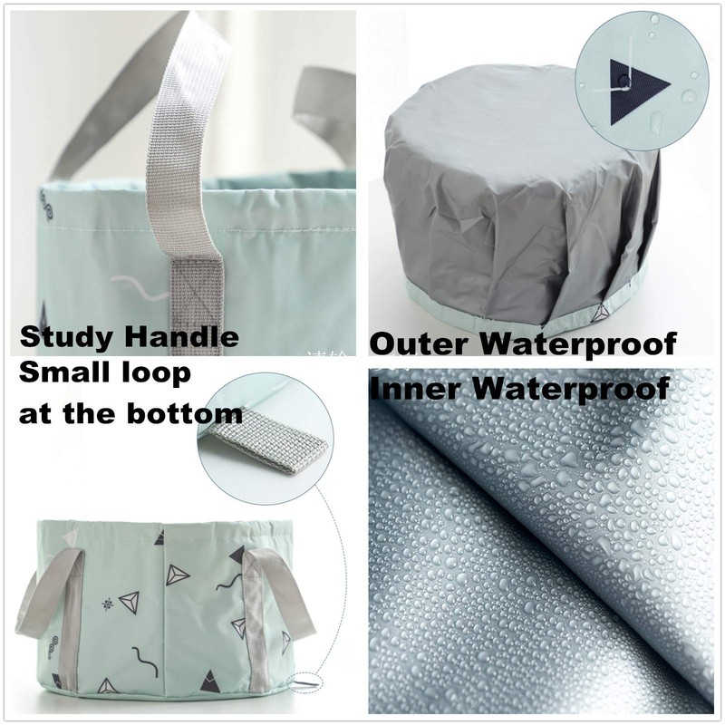 24L Collapsible Foot Bath Soaker Basin Tub for Soaking Feet,