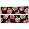 1.5 CHEVRON RED LIME CANDY APPLE GLITTER DOT GROSGRAIN RIBBON