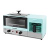 Elite Gourmet Americana 2 Slice, 9.5" Griddle with Glass Lid,