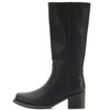 CEPEPRIN Women's Square Toe Boots Comfortable Chunky Block Heel Casual