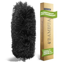 BAMBUA Washable Duster – (1 x Replacement Head) Effective Dust Catcher with Special Microfibre – Premium Dust Mop Replacement Head (1 x Replacement Head)