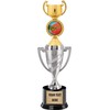 Crown Awards Ultimate Frisbee Trophy, 13" Silver Cup Ultimate Frisbee