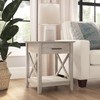 Bush Home End Table with Drawer, Nightstand with Storage, Living