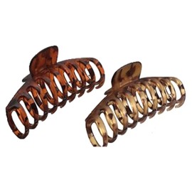 Large Hair Clips for Thick Hair, Matte Black, 4.3 Inch, Strong Non-Slip Clips Large Women's Hair Clips (leopard print)