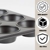 Invero® 12 Cup Non-Stick Oven Tray Ideal for Baking Muffins,