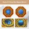 NIIIYTYB 2Pcs Bagua Mirror for Feng Shui 4 Inch Outdoor
