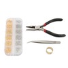 Metal Snaps Buttons with Fastener Pliers Press Tool Kit Copper