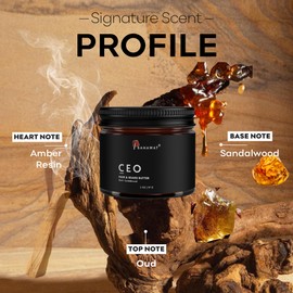 BAHAWAT Hair & Beard Butter for Men Leave-in Conditioner - Oud & Sandalwood scent - Strengthen & Soften– Made in USA -Organic Natural Ingredients | The Best Beard Butter - 2 oz.