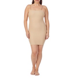 Jones NY Women's Smoothing Full Slip with Removable Convertible Straps, Nude, M, Nude, Medium