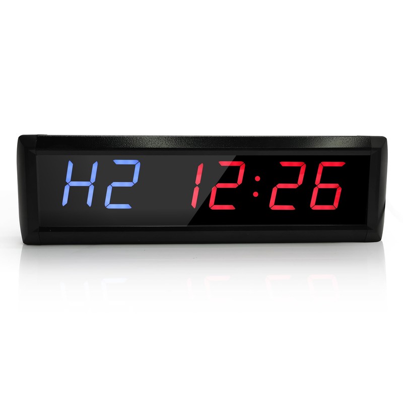 Large Gym Timer,LED Interval Timer Count Down/Up Clock Stopwatc 12/24