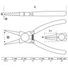 BGS 447-2 | Circlip Pliers | straight | for inside