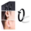 YFFSFDC Fake Earrings, Men's, Non-Piercing, Earrings, Ear Cuffs, Women's, Hoop