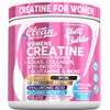 Creatine for Women | Creatine Monohydrate + BCAA Powder Myo-Inositol Collagen Biotin Hyaluronic Acid Folate L Glutamine Vitamin D3 Iron Zinc D-Chiro-Maca Digestion Shelf Builder by Clean Nutra