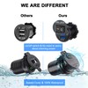 Qidoe USB car socket, car charger socket, built-in socket 12