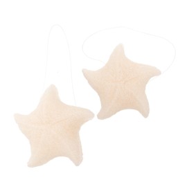 TOVINANNA Baby Bath Sponge Cute Star Shaped Bath Sponge Natural Exfoliating Bath Sponge Soft Body Scrubber Baby Bath Time Must Have