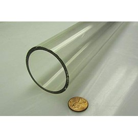 Tenite CAB Butyrate Round Tube 2.00" (2") OD x 1.75" (1-3/4") ID x 1/8" Wall x 6 Ft. Length 1 pc