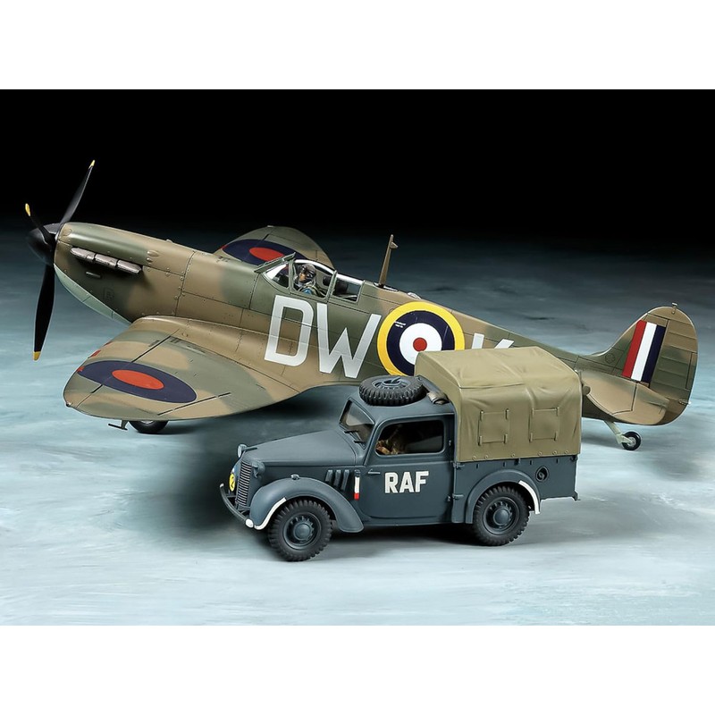 Tamiya 25211 Supermarine Spitfire Mk.I & Light Utility Car 10HP