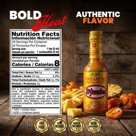 El Yucateco Grilled Pineapple and Habanero Sauce, 4 oz, Gluten Free, 6 Pack