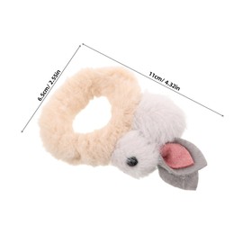 TOVINANNA Easter Bunny Plush Hair Scrunchies for Women Cute Elastic Hair Tie for Girls Soft Plush Material for Easter Celebrations and Carnivals