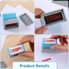 Crtiin 2 Pcs Self Inking Stamps Pre Inked Office Duplicate