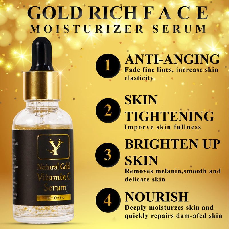 zoomt Gold Rich Face Moisturizer Serum - Anti-wrinkle & Anti-Aging