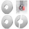 Wall Split Flange, HONSNKS 3Pcs Self Adhesive Round Escutcheon Plate