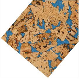 Cork Wall Tiles – 11 Pack (23.62" x 11.81") – Covers 21.31 sq ft – 3mm Thick Blue Natural Cork Panels for Interior Wall Decor, Soundproofing, DIY and Home Projects