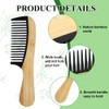 Wooden Comb Coarse Curls Curls Comb Wood Light Coarse Comb