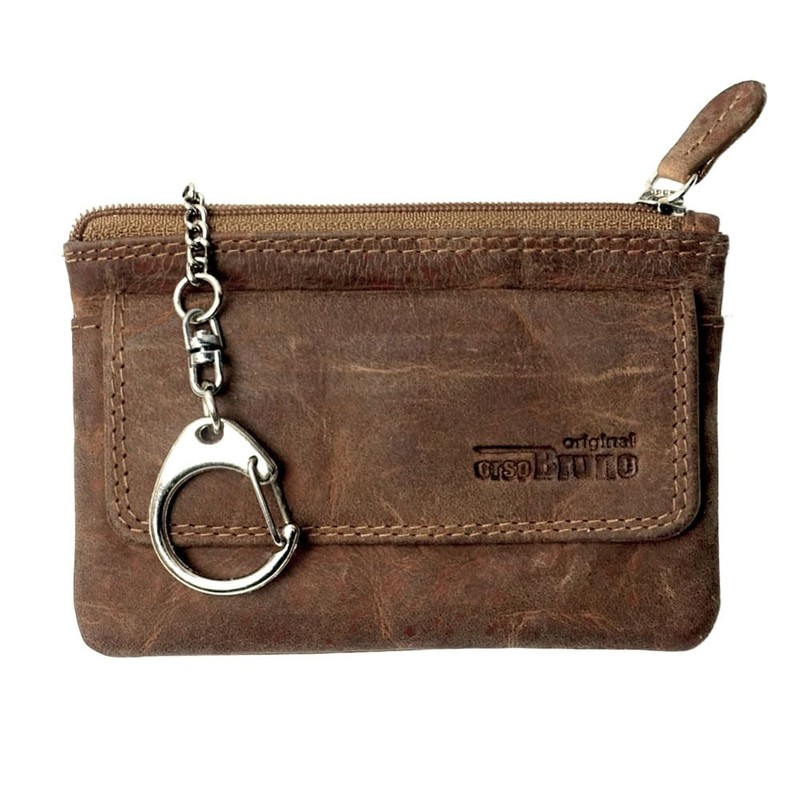 Deluxe Key Bag, Vintage Natural Brown