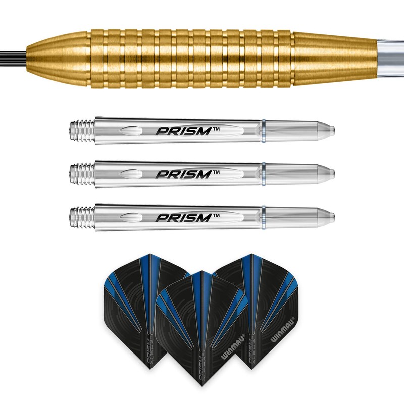 WINMAU Neutron 24 gram Brass Darts with Prism Flights and