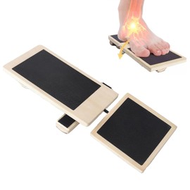 Ankle Balance Board & Foot Strengthener, Wood Wobble Board for Sprained Ankle Physical Therapy, Plantar Fasciitis Relief, Stability & Posture Training