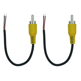 AILTECK Speaker Wire RCA Male Plug Connector Jack Adapter to Bare Wire Open End Audio Video AV RCA Cable for Amplifier Receiver Speaker