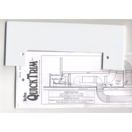 For NuTone WHITE VACPAN Trim plate for Central Vacuum